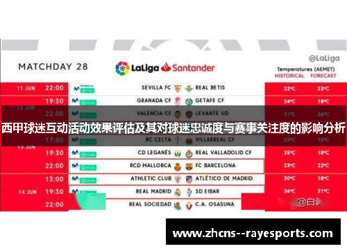 西甲球迷互动活动效果评估及其对球迷忠诚度与赛事关注度的影响分析