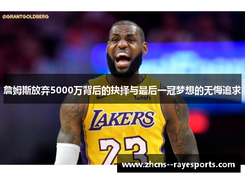 詹姆斯放弃5000万背后的抉择与最后一冠梦想的无悔追求 詹姆斯放弃5000万背后的抉择与最后一冠梦想的无悔追求