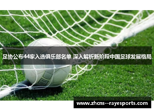 足协公布44家入选俱乐部名单 深入解析新阶段中国足球发展格局 足协公布44家入选俱乐部名单 深入解析新阶段中国足球发展格局