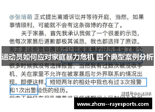 运动员如何应对家庭暴力危机 四个典型案例分析